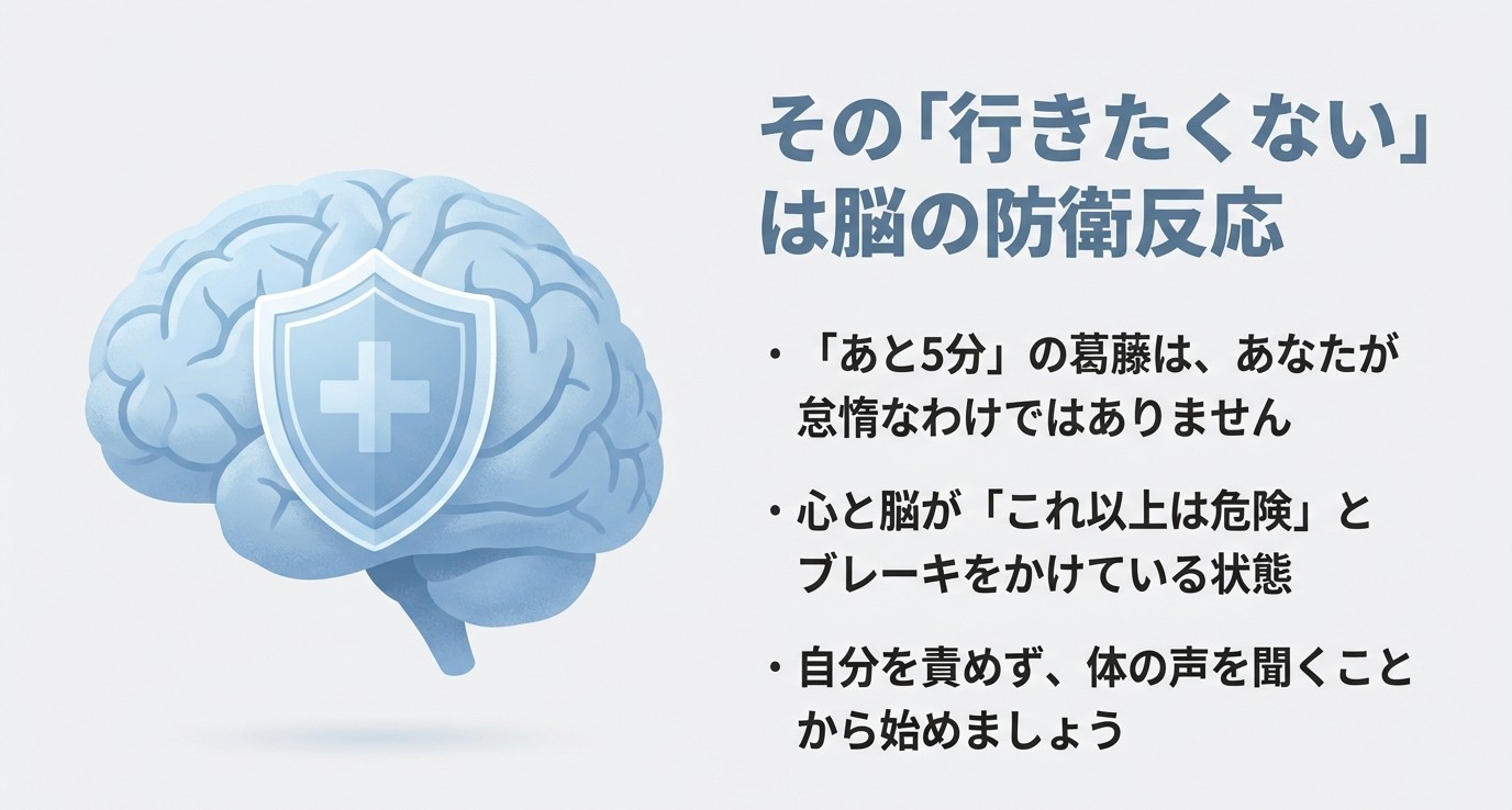 「会社に行きたくない」は脳の防衛反応である仕組み