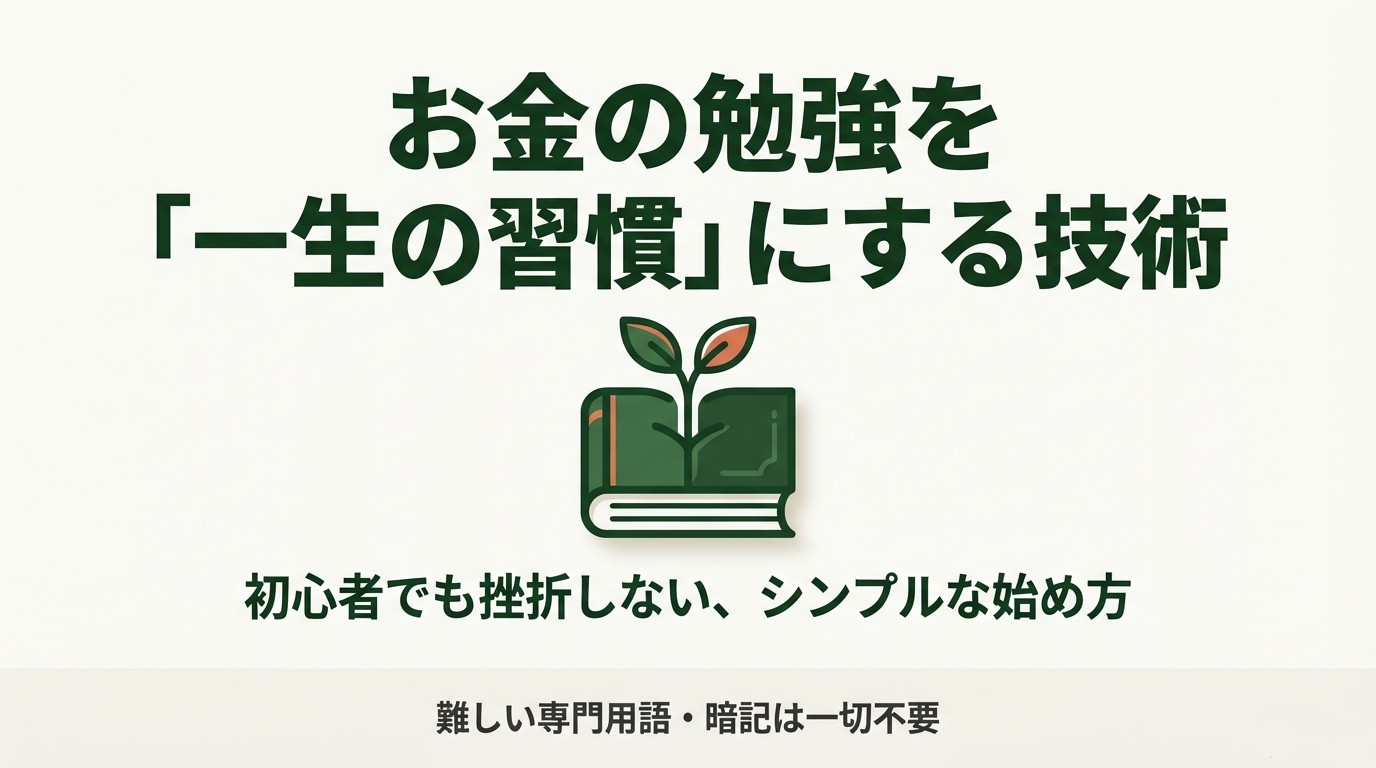 お金の勉強を習慣化するシンプルな始め方 お金の勉強を一生の習慣にする技術と初心者向けのシンプルな始め方